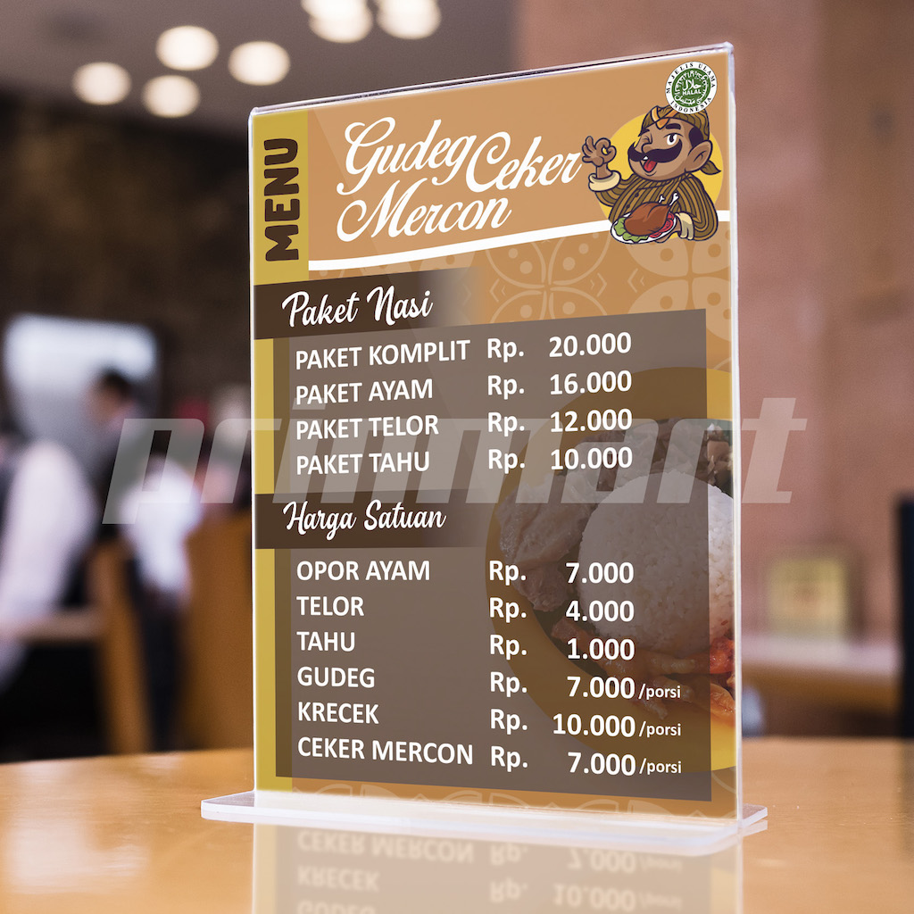 Menu Resto